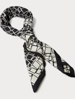 Marina Rinaldi Foulard en soie NOIR Clearance