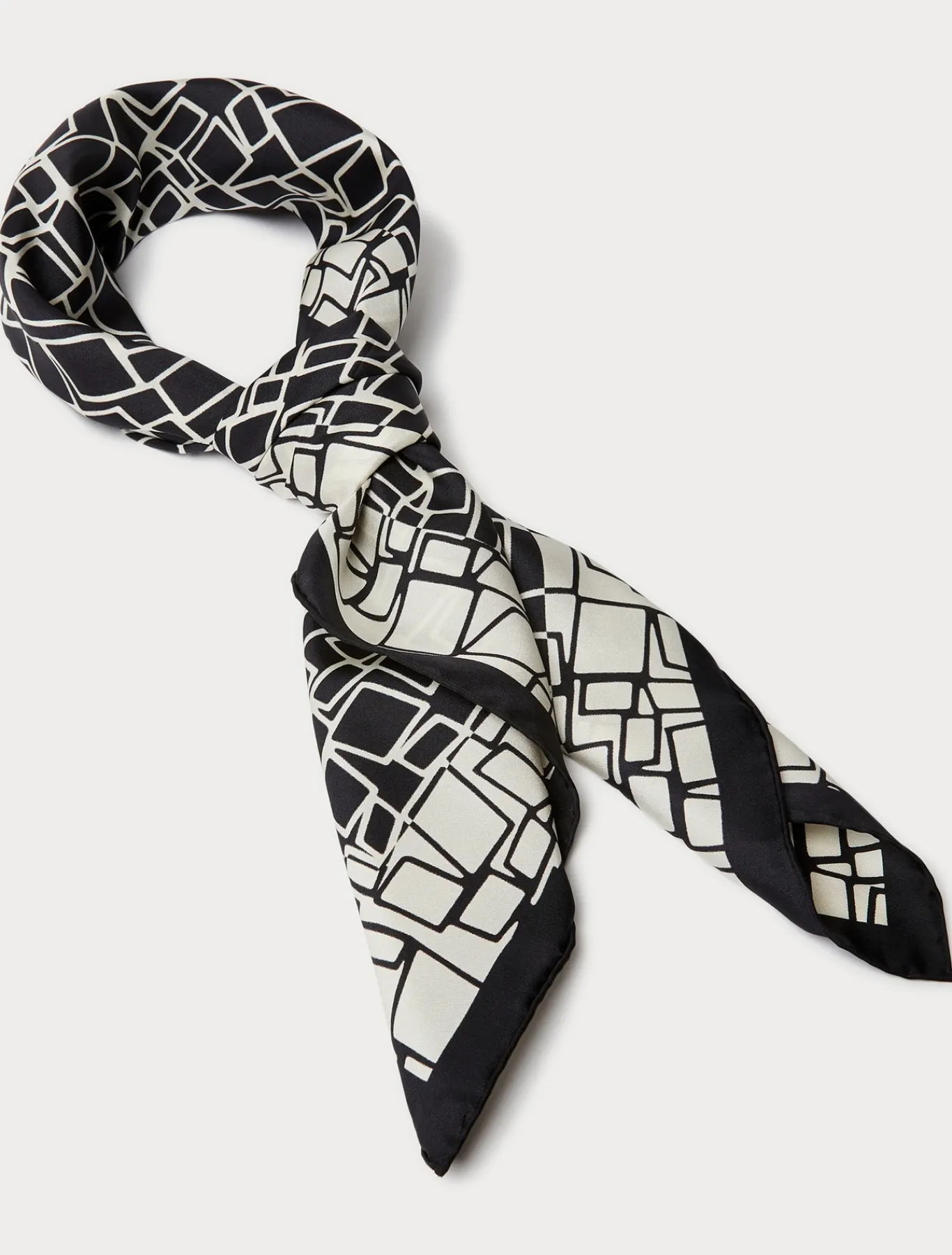 Marina Rinaldi Foulard en soie NOIR Clearance