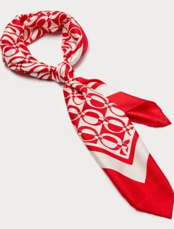 Marina Rinaldi Foulard en soie ROUGE New