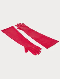 Marina Rinaldi Gants longs en nappa FUCHSIA New