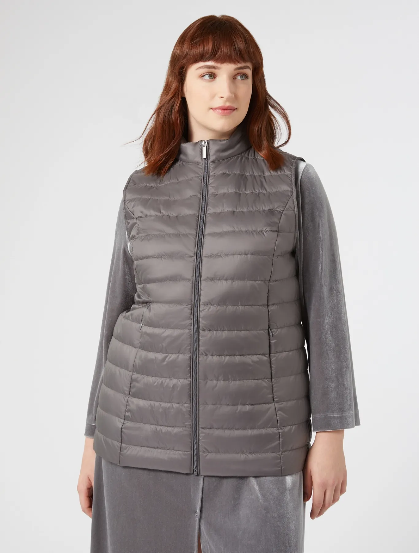 Marina Rinaldi Gilet rembourré GRISMOYEN New