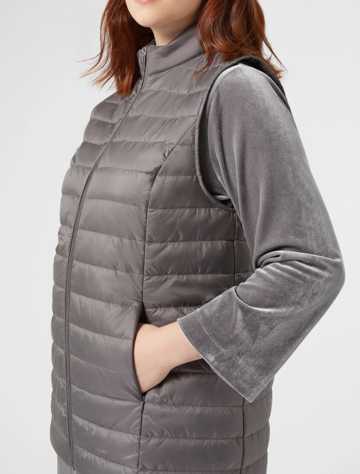 Marina Rinaldi Gilet rembourré GRISMOYEN New