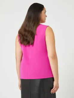 Marina Rinaldi Haut en cady triacétate FUCHSIA Fashion