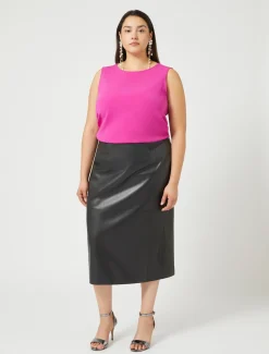 Marina Rinaldi Haut en cady triacétate FUCHSIA Fashion