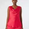 Marina Rinaldi Haut en crêpe envers satin FUCHSIA Best
