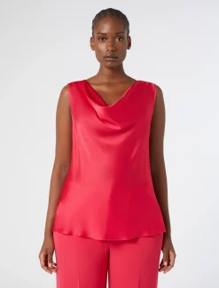 Marina Rinaldi Haut en crêpe envers satin FUCHSIA Best