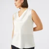 Marina Rinaldi Haut en crêpe envers satin BLANC Clearance