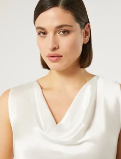 Marina Rinaldi Haut en crêpe envers satin BLANC Clearance