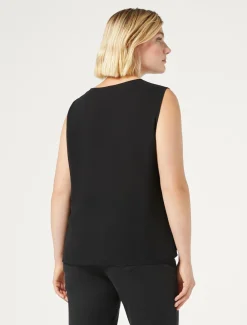 Marina Rinaldi Haut en georgette NOIR Fashion