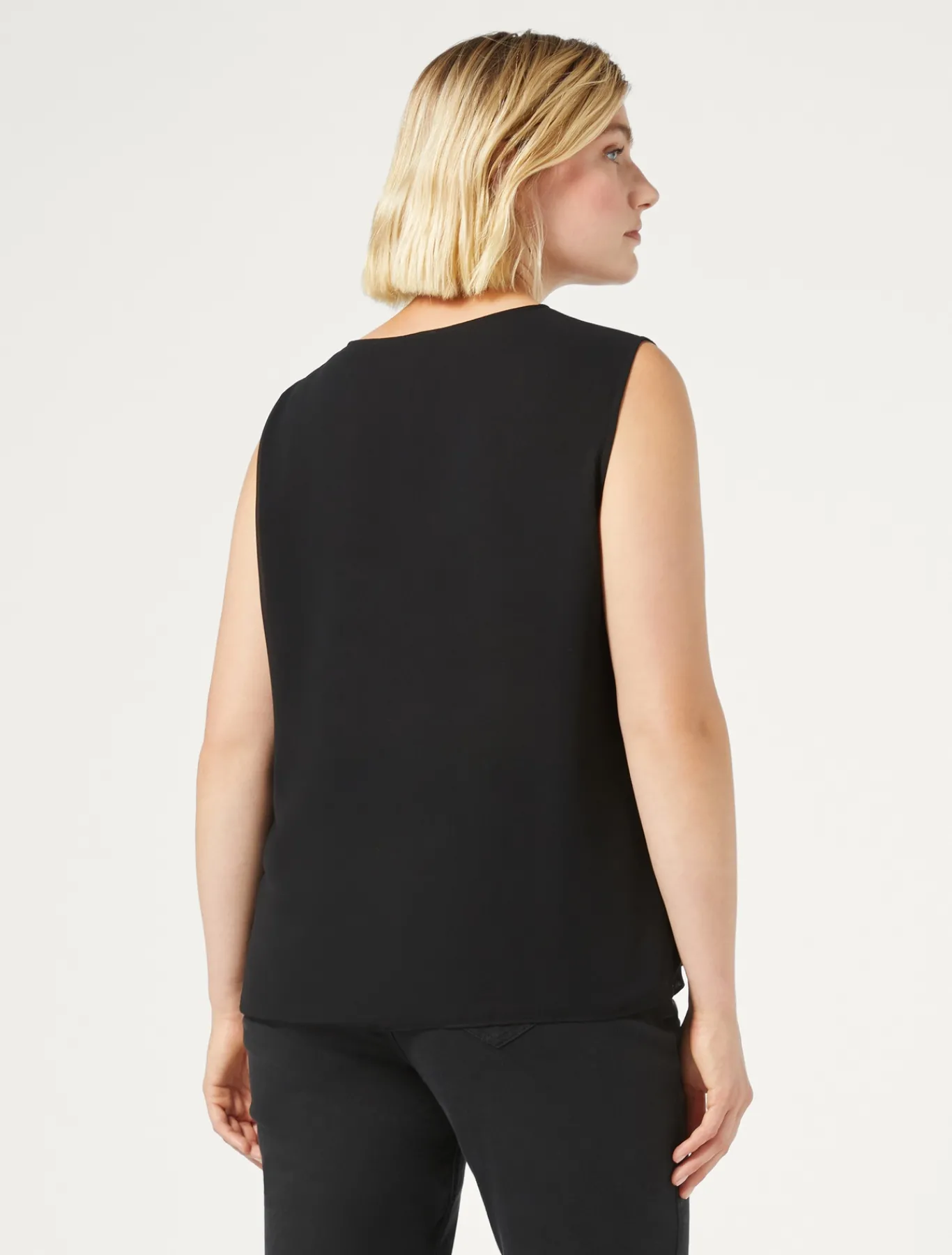 Marina Rinaldi Haut en georgette NOIR Fashion