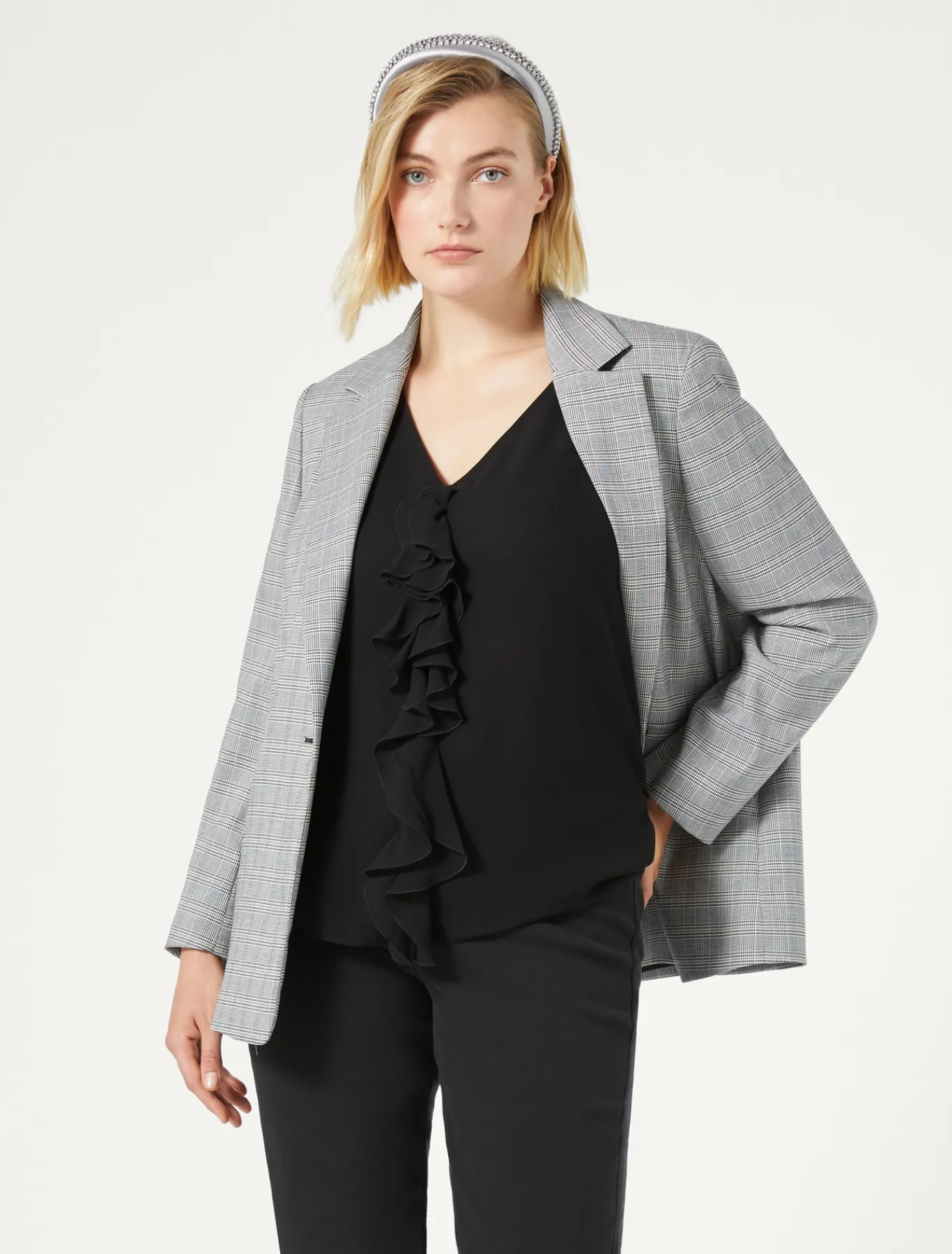 Marina Rinaldi Haut en georgette NOIR Fashion