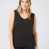 Marina Rinaldi Haut en jersey NOIR Sale