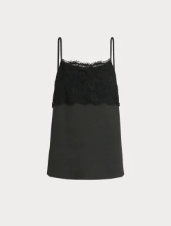 Marina Rinaldi Haut en jersey avec dentelle GRISANTHRACITE Discount