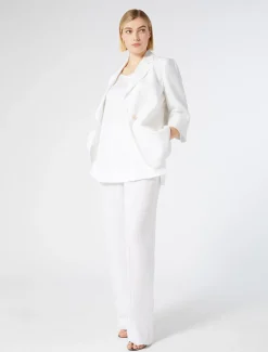 Marina Rinaldi Haut en lin BLANCNEUTRE Outlet