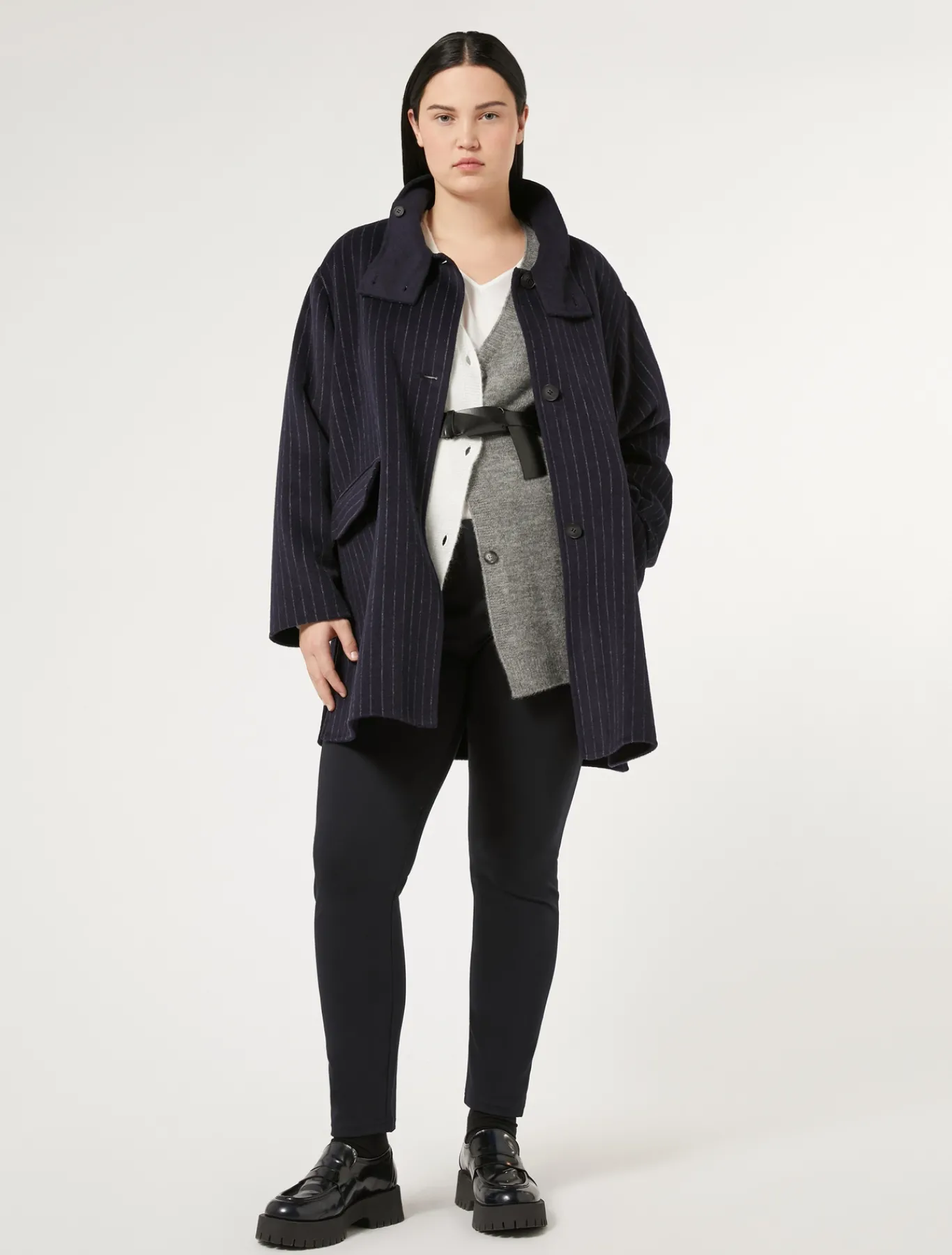 Marina Rinaldi Haut en satin BLANC Clearance