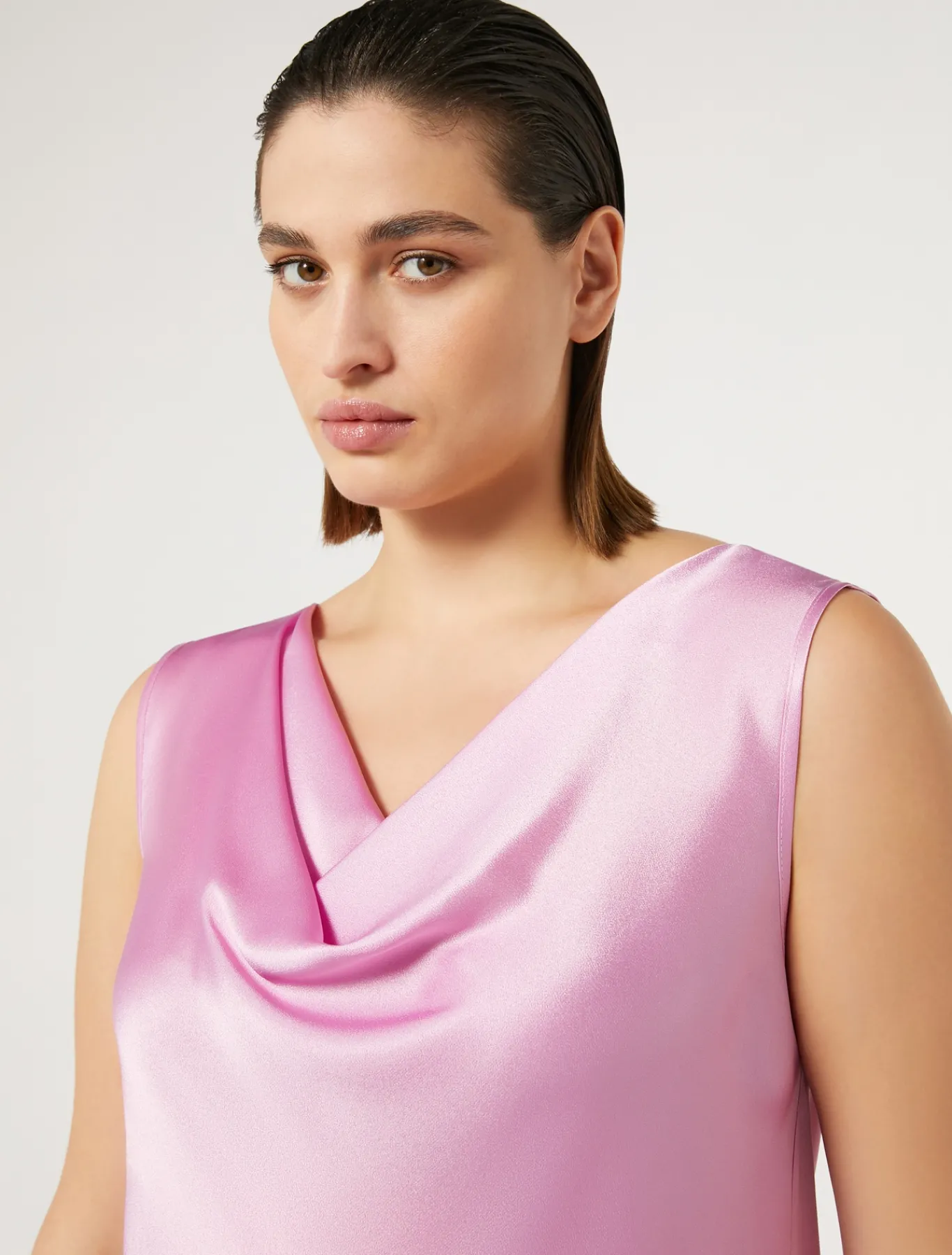 Marina Rinaldi Haut en satin avec drapé ROSE Online