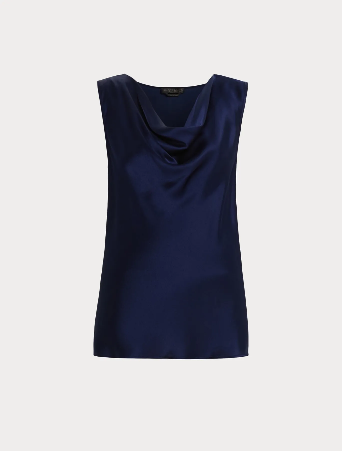 Marina Rinaldi Haut en satin avec drapé ENCRE Online