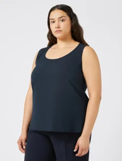 Marina Rinaldi Haut en tissu fluide BLEUMARINE Fashion