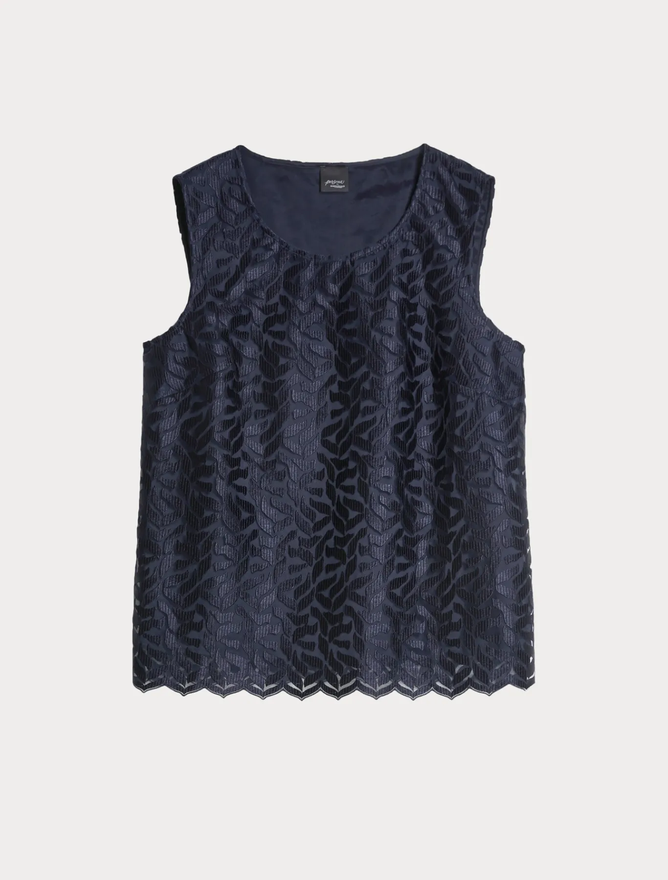 Marina Rinaldi Haut en tulle brodé BLEUMARINE Clearance