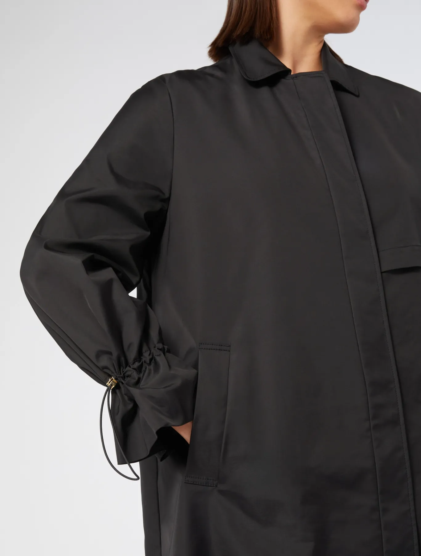 Marina Rinaldi Imperméable en micro sergé déperlant NOIR Discount