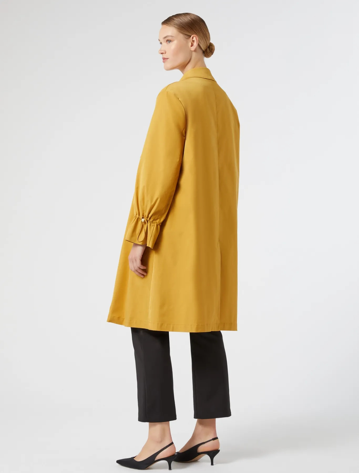 Marina Rinaldi Imperméable en micro sergé déperlant MOUTARDE Discount