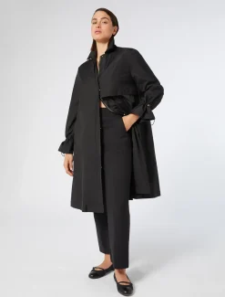 Marina Rinaldi Imperméable en micro sergé déperlant NOIR Discount
