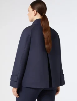 Marina Rinaldi Imperméable en sergé de coton mélangé BLEUNUIT Fashion