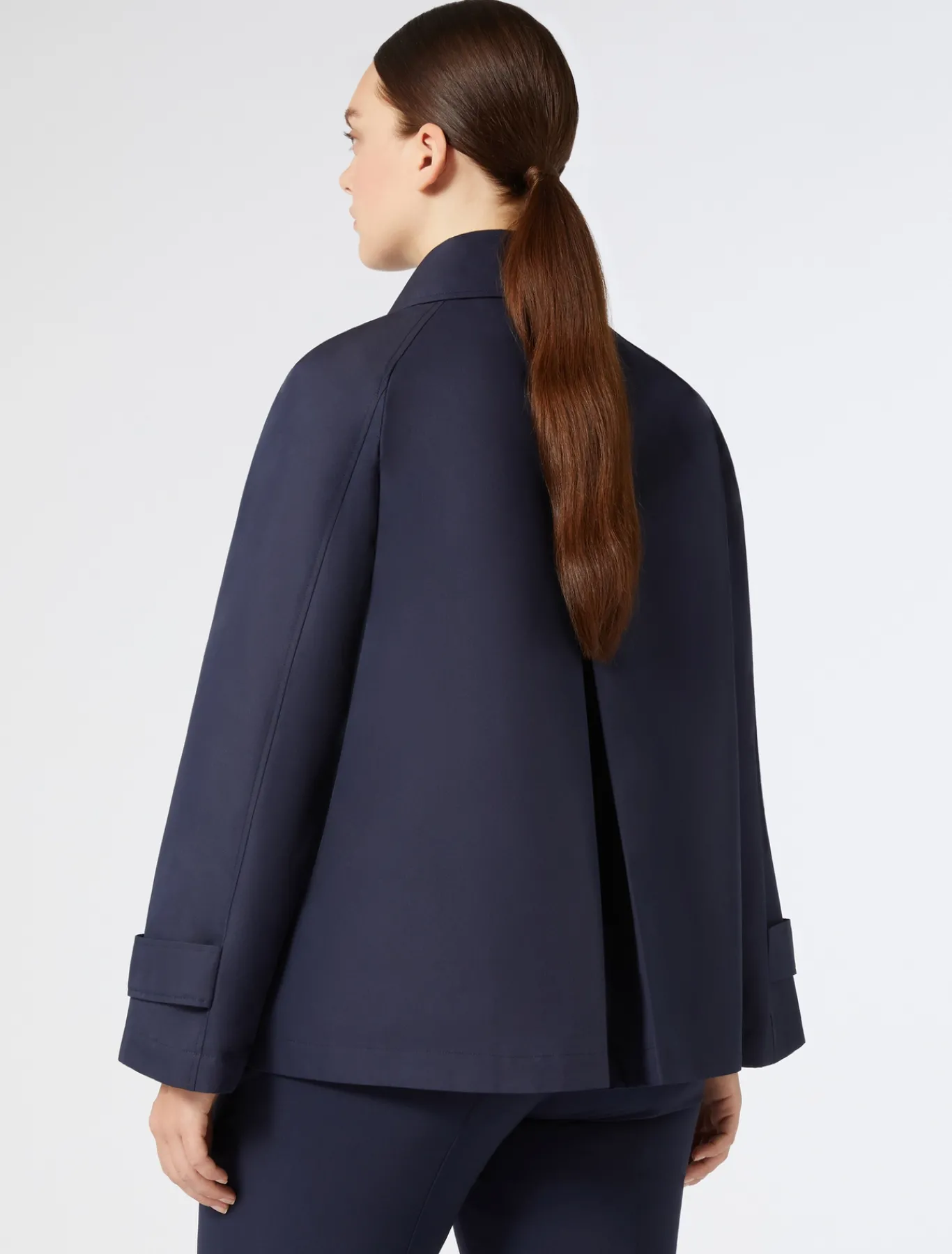 Marina Rinaldi Imperméable en sergé de coton mélangé BLEUNUIT Fashion