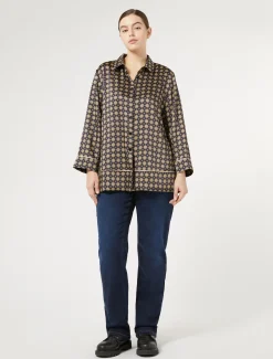 Marina Rinaldi Jean coupe classique en denim indigo BLEU Discount