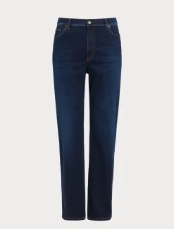 Marina Rinaldi Jean coupe classique en denim indigo BLEU Discount