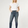 Marina Rinaldi Jean coupe slim en denim BLEU Fashion