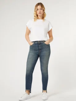 Marina Rinaldi Jean coupe slim en denim BLEU Fashion