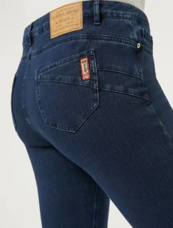 Marina Rinaldi Jean coupe Wonder en denim compact BLEUNUIT New