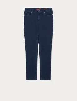 Marina Rinaldi Jean coupe Wonder en denim compact BLEUNUIT New