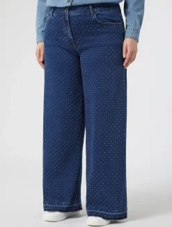 Marina Rinaldi Jean en denim avec strass BLEUMARINE Clearance
