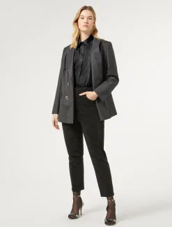 Marina Rinaldi Jean en denim avec strass MARRONFONCE Hot