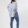 Marina Rinaldi Jean en denim de coton BLEU Discount