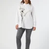 Marina Rinaldi Jean en denim de coton NOIR Discount
