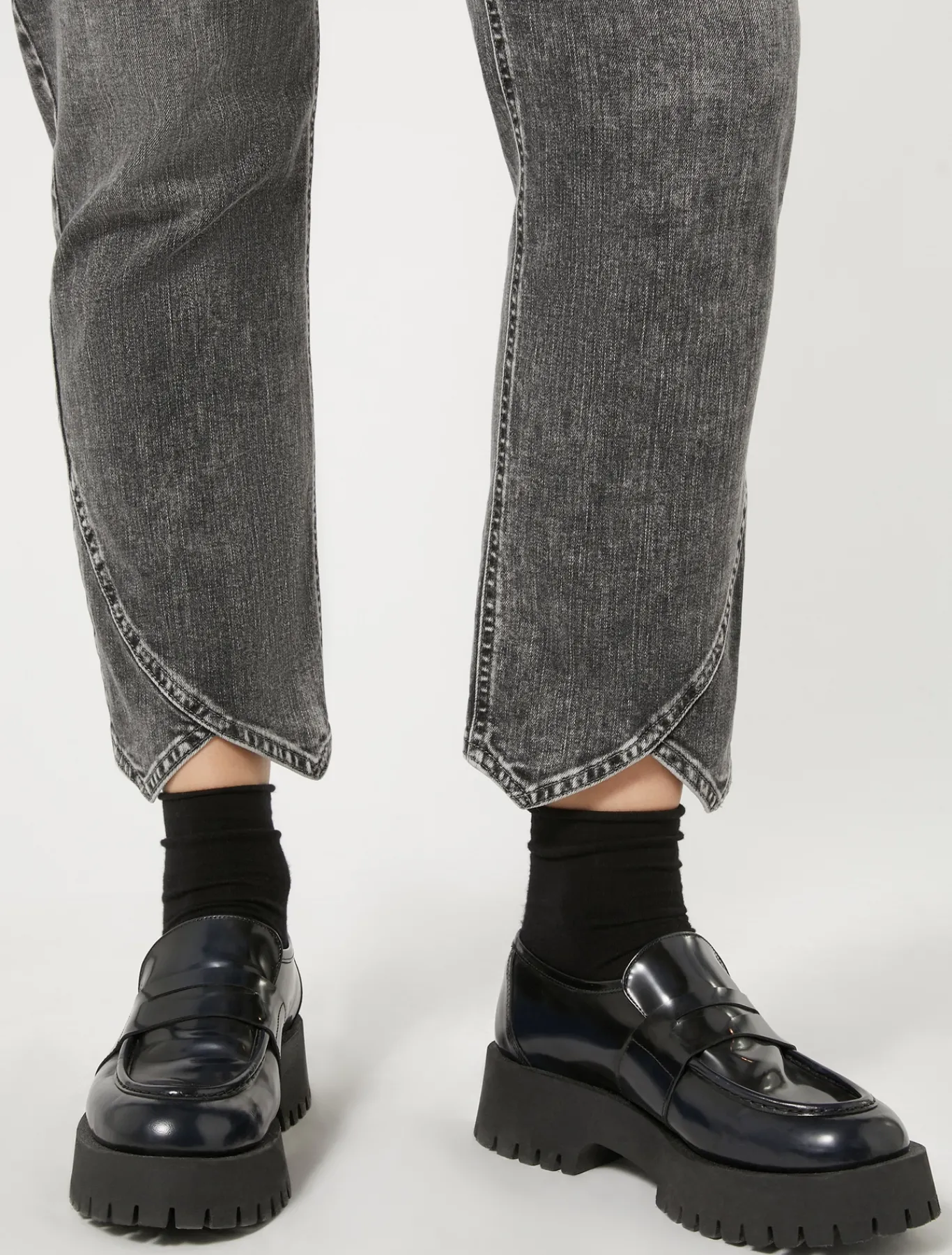 Marina Rinaldi Jean en denim de coton NOIR Best