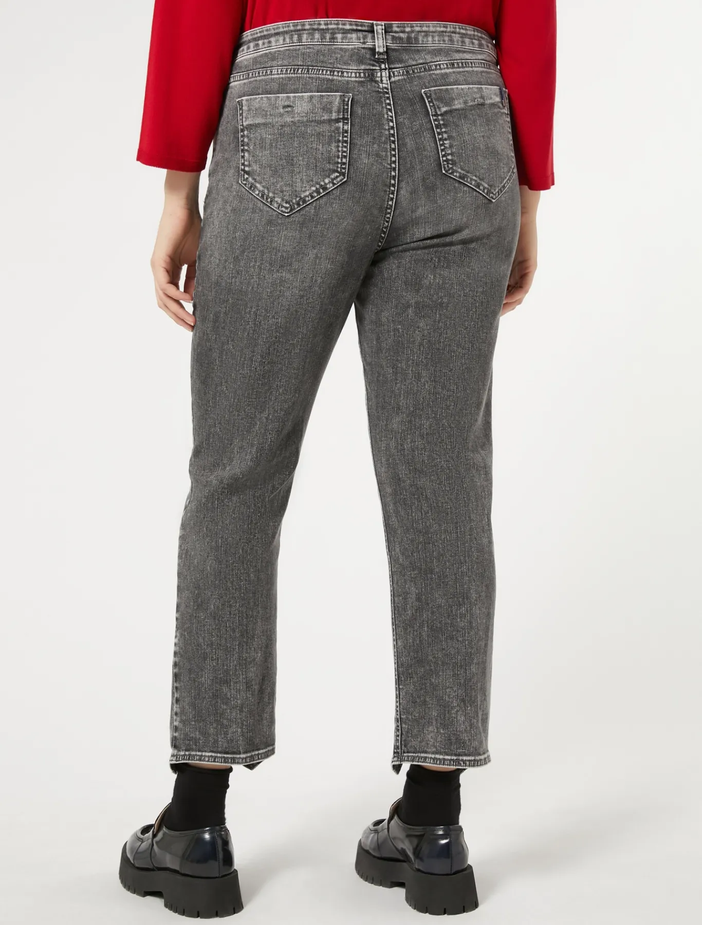 Marina Rinaldi Jean en denim de coton NOIR Best