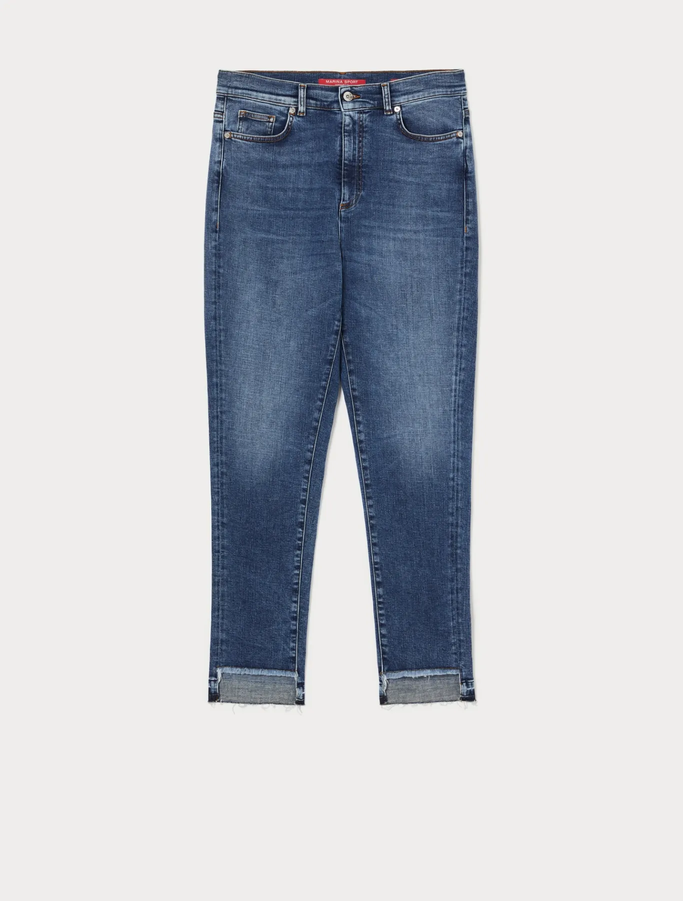 Marina Rinaldi Jean en denim de coton BLEU Discount