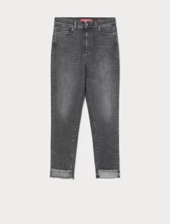 Marina Rinaldi Jean en denim de coton NOIR Discount