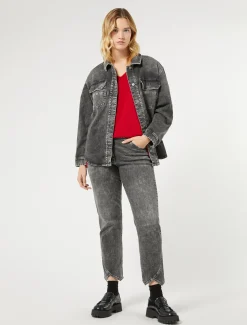 Marina Rinaldi Jean en denim de coton NOIR Best