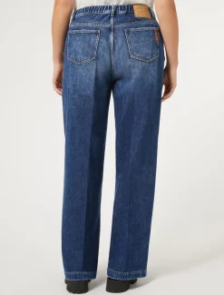 Marina Rinaldi Jean en denim de coton mélangé BLEU Fashion
