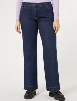 Marina Rinaldi Jean en denim sergé BLEUNUIT Discount