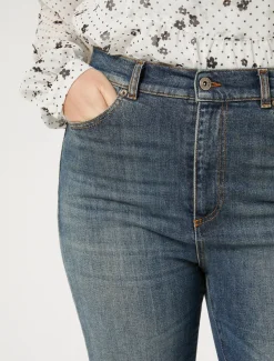 Marina Rinaldi Jean évasé en denim stretch BLEU Fashion