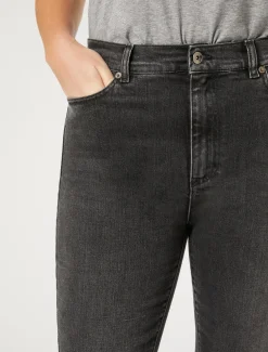 Marina Rinaldi Jean évasé en denim stretch NOIR Clearance