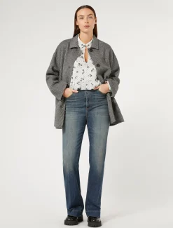 Marina Rinaldi Jean évasé en denim stretch BLEU Fashion