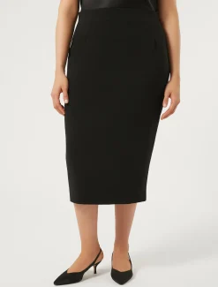 Marina Rinaldi Jupe crayon en cady NOIR Best