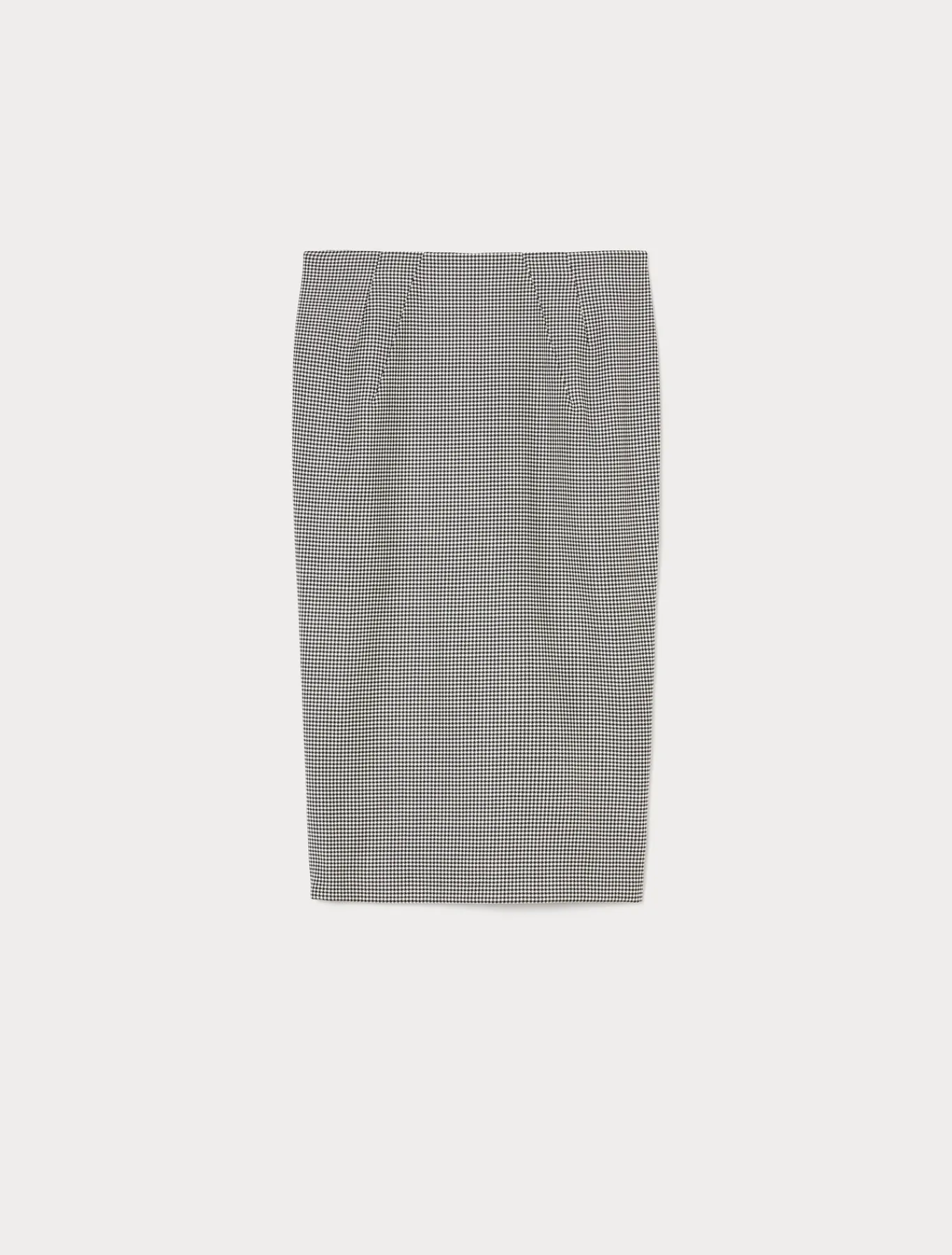 Marina Rinaldi Jupe en batavia de laine stretch NOIRBLANC Discount
